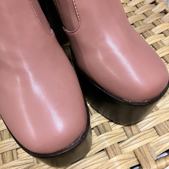 *NEVER WORN!* Jeffrey Campbell MEXIQUE-2 Platform Boots in Blush, 8.5. HAWT! - Picture 5 of 12